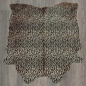 Cowhide Stenciled Animal Print Jaguar