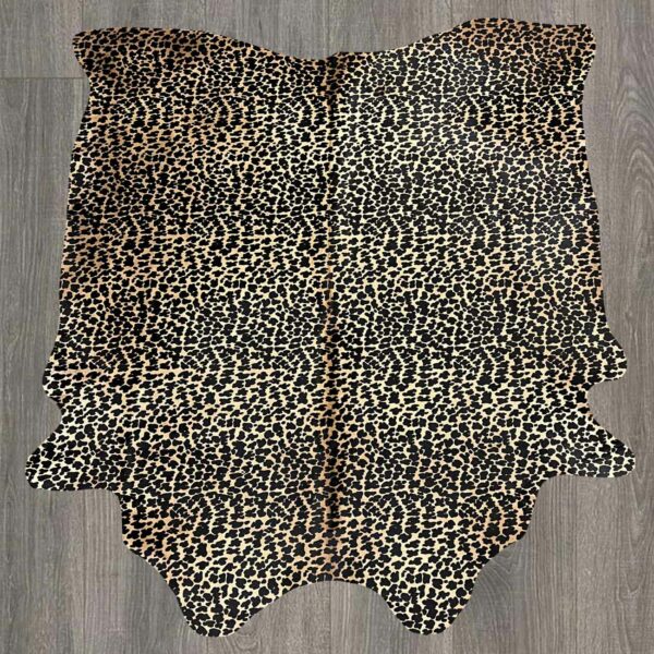 Cowhide Stenciled Animal Print Jaguar