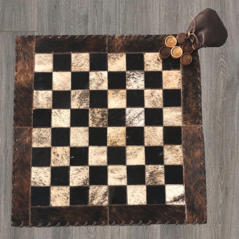 Cowhide Checker Board Home Décor International, Inc.