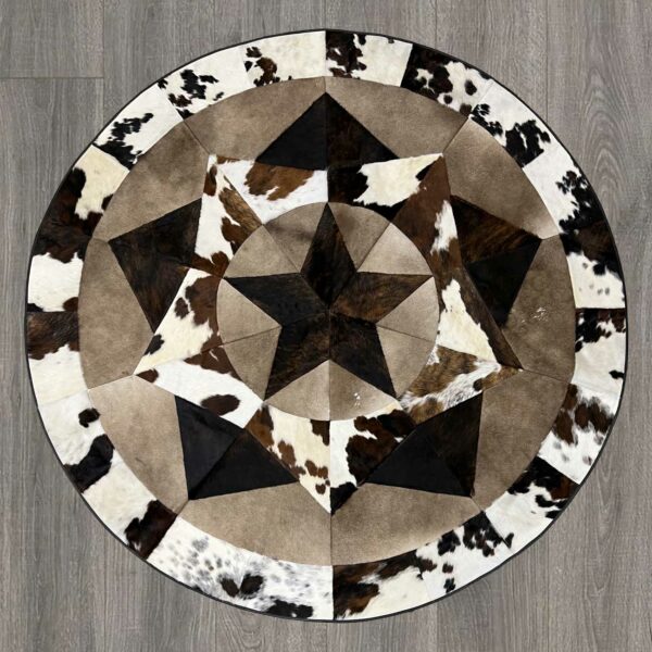 Cowhide Colombian 80 inch Round Star - Image 2