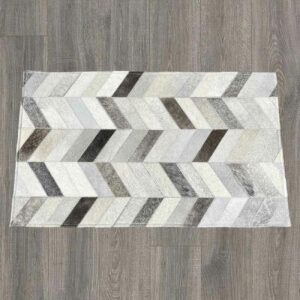 Cowhide Brazilian Patchwork Rug 2 x 3 Feet Chev
